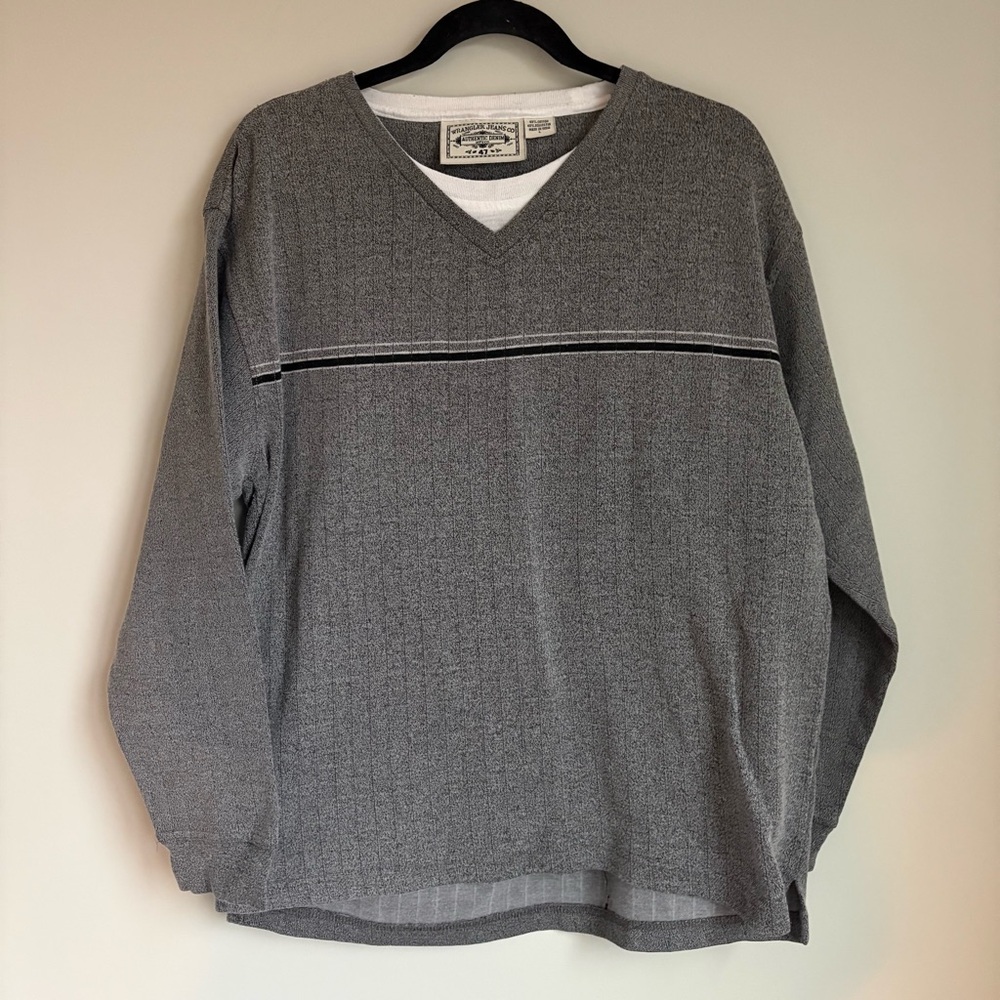 Vintage Wrangler Jeans Co. Grey Pullover Sweatshirt